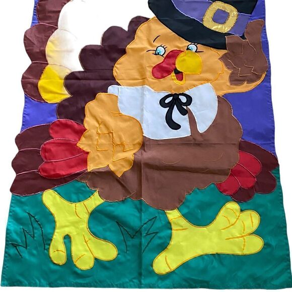 REDUCED Thanksgiving Flag Large 27" x 43" - Picture 3 of 4